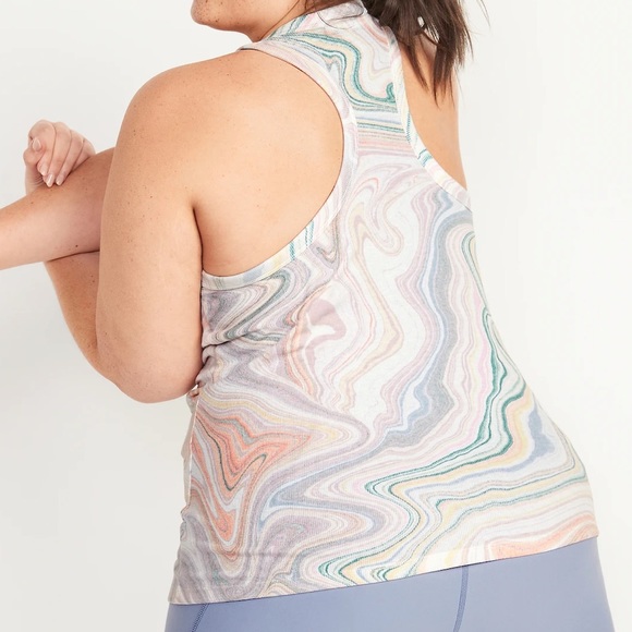 Women’s Plus Size UltraLite Rib-Knit Racerback Tank - Picture 3 of 13